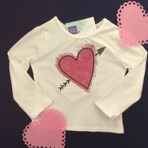 Toddler Girls Valentine Shirt